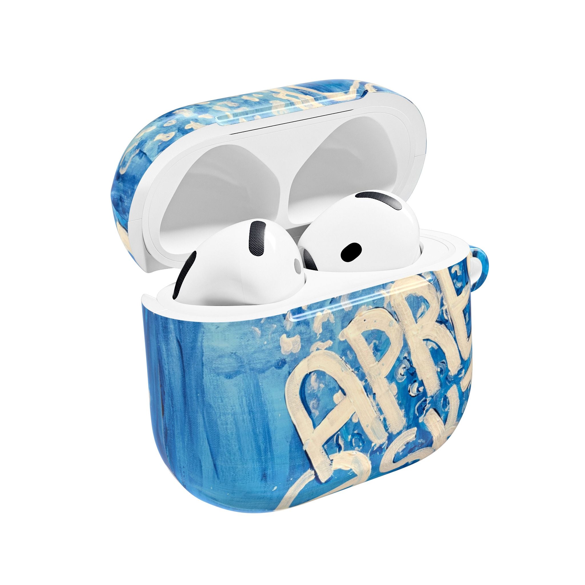 'Après Ski' — Blue Winter AirPods Case