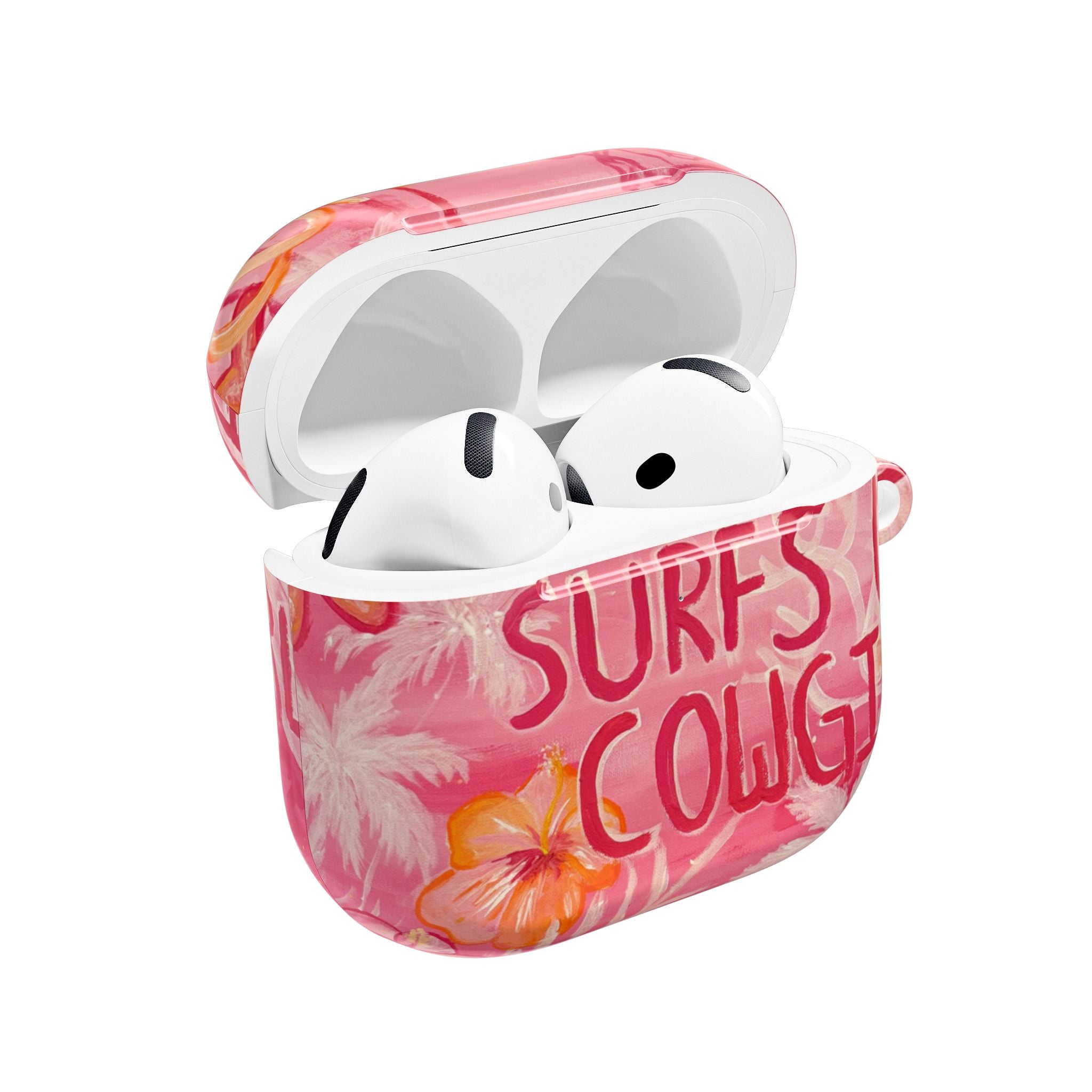 Surf's Up Cowgirl — Pink Tropical AirPod Case