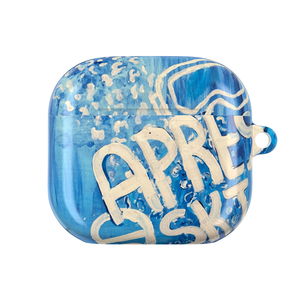 'Après Ski' — Blue Winter AirPods Case
