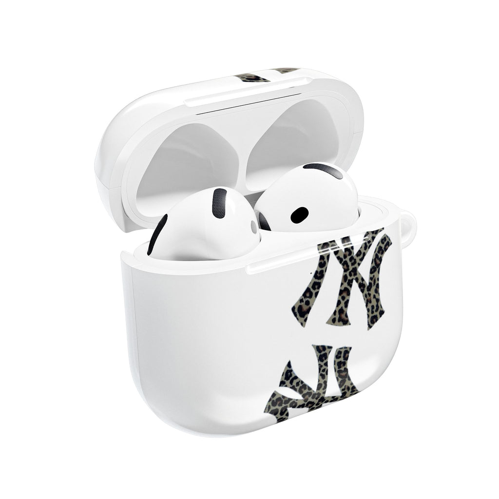 NY Leopard - White Stylish AirPod Case