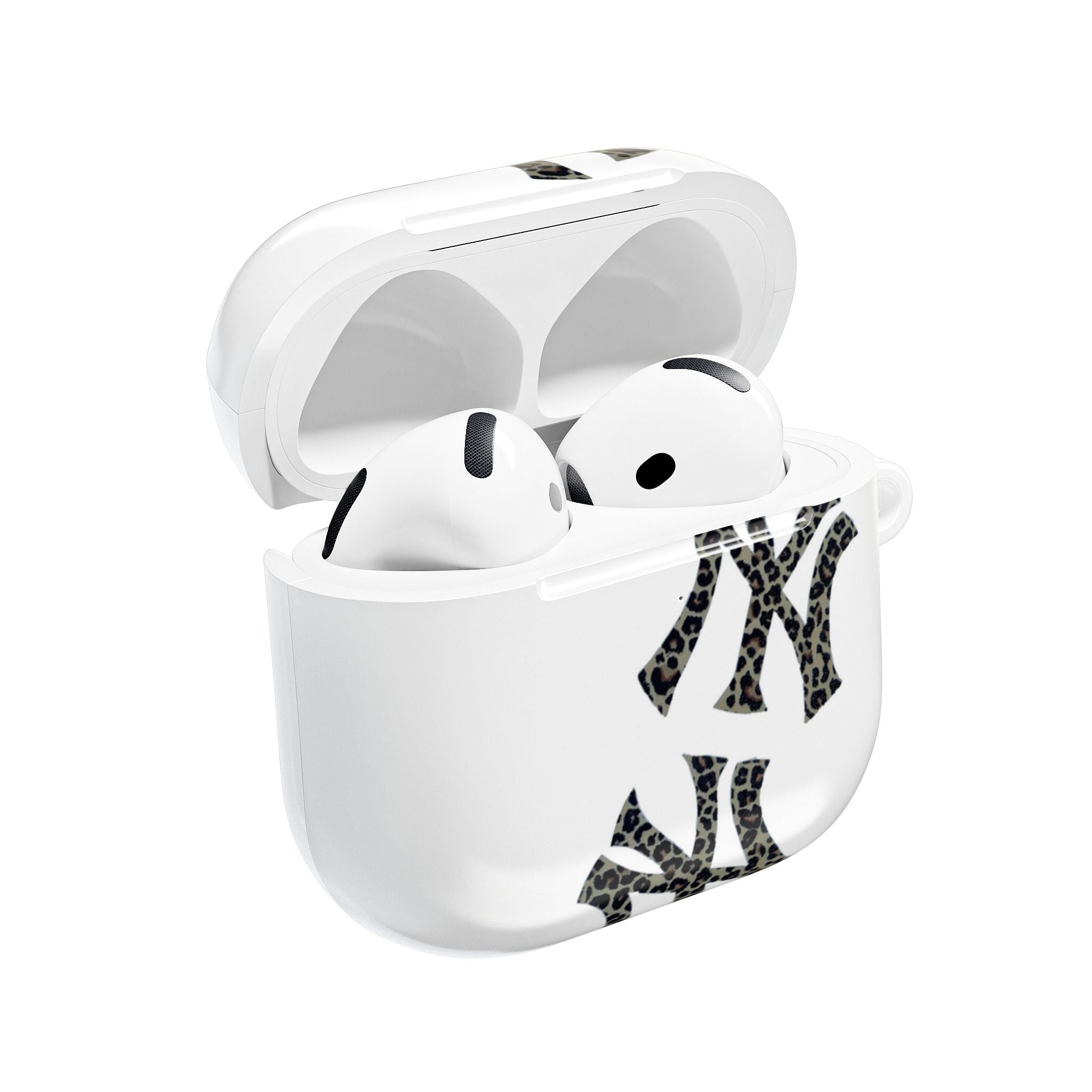 NY Leopard - White Stylish AirPod Case