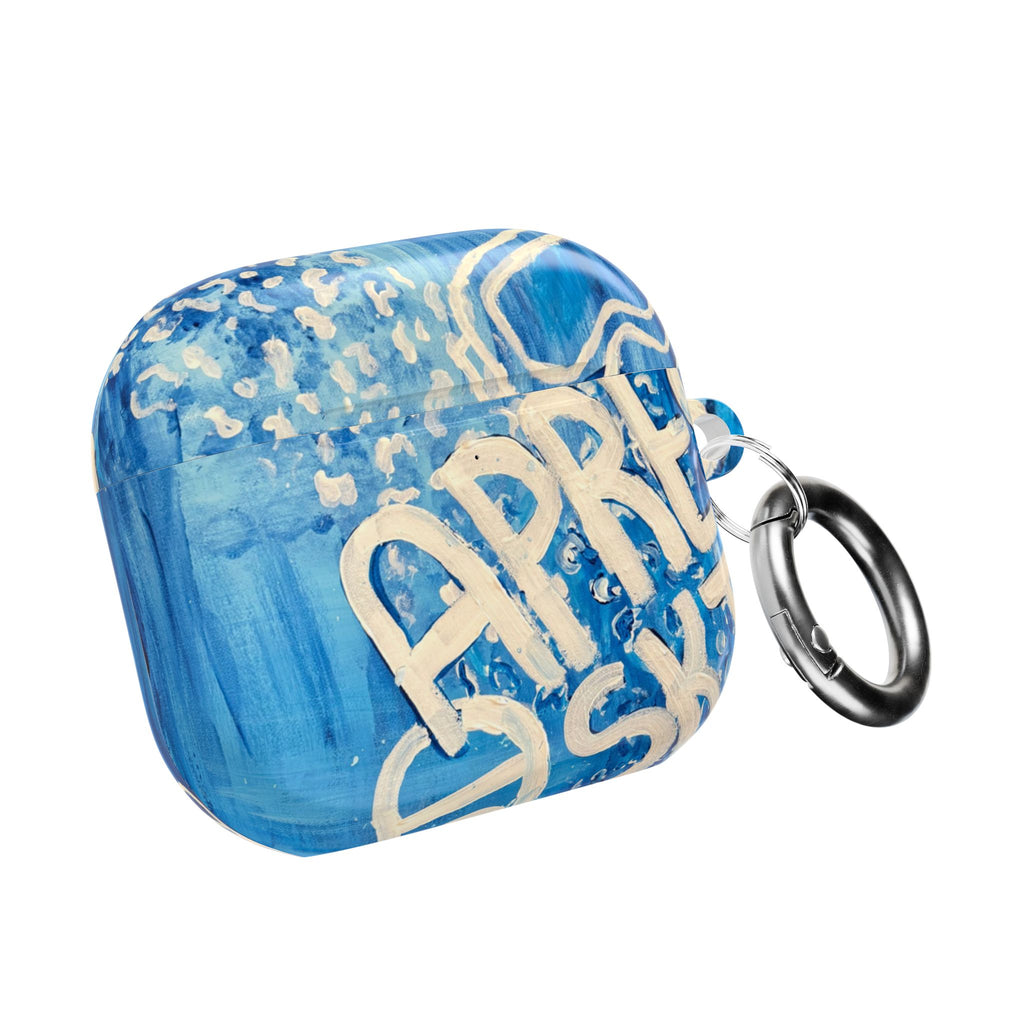 'Après Ski' — Blue Winter AirPods Case